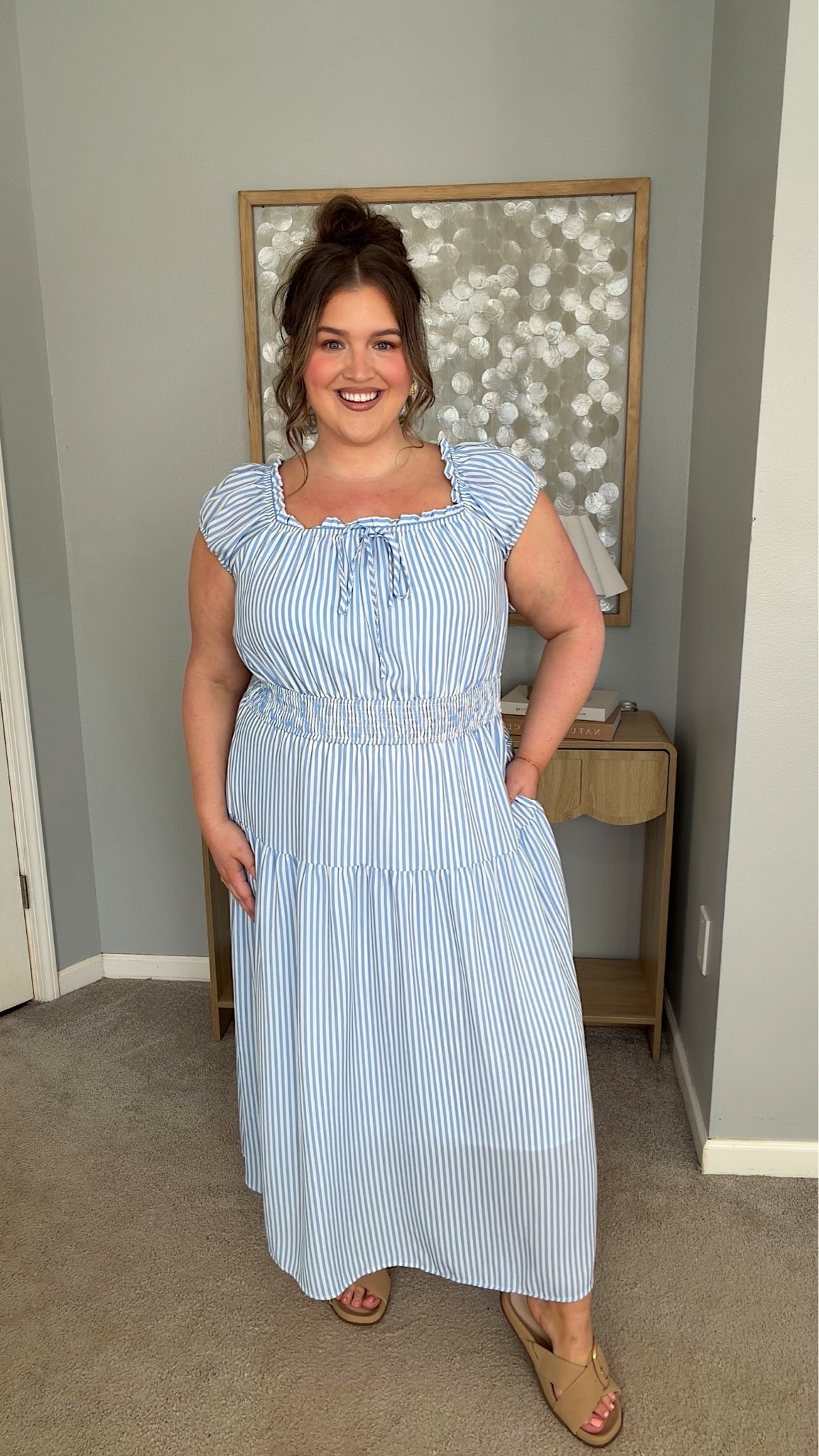 Plus size approved plus size striped maxi dress for Spring + Summer from Amazon 🩵👗 Size XXL
Everyday casual outfit inspo, baby shower dress, date night

#LTKootd #LTKgrwm #LTKPlusSize