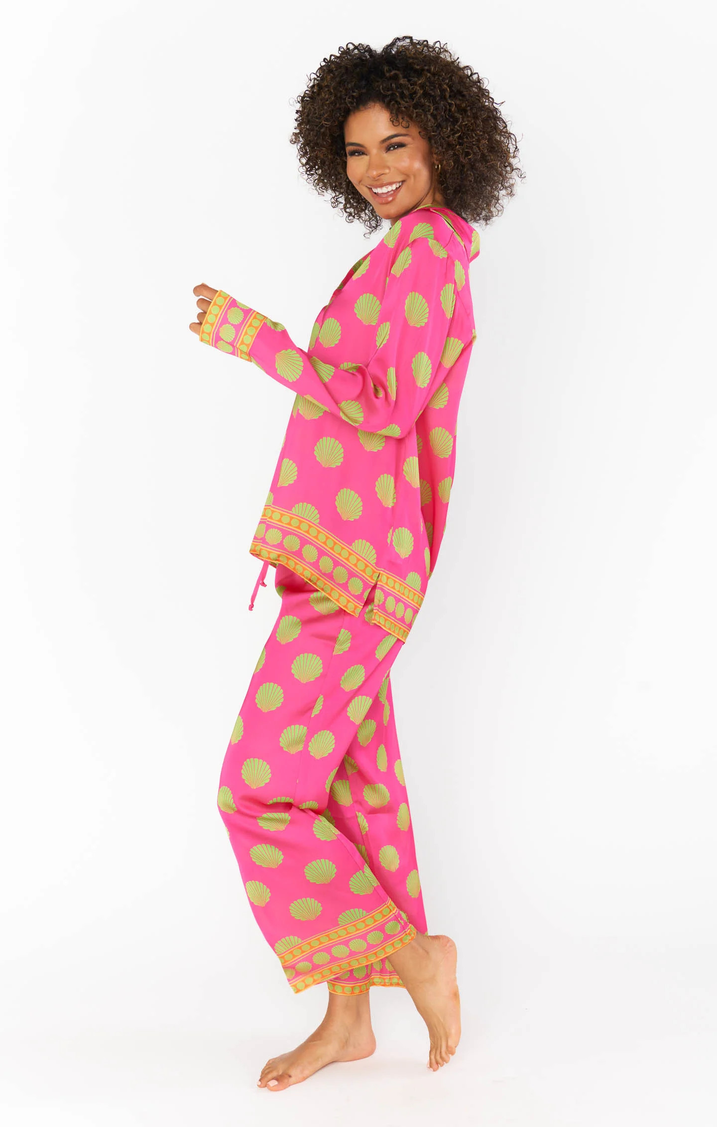 Early Night PJ Set ~ Sleepy Shells Silky | Show Me Your Mumu