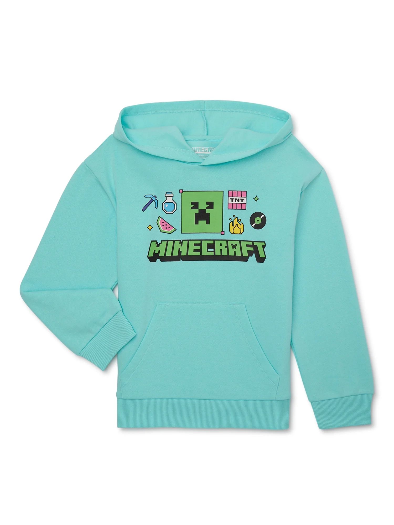 Minecraft Girls Graphic Hoodie Sweatshirt, Sizes 4-16 | Walmart (US)