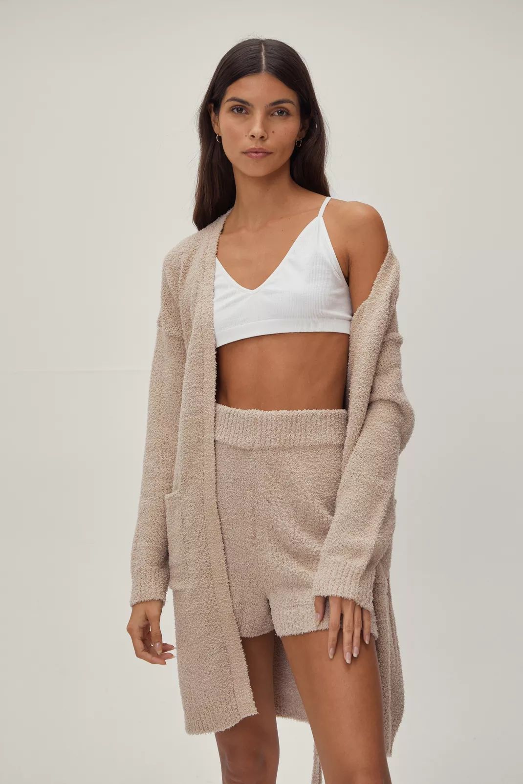 Knitted High Waisted Lounge Shorts | NastyGal (UK, IE)