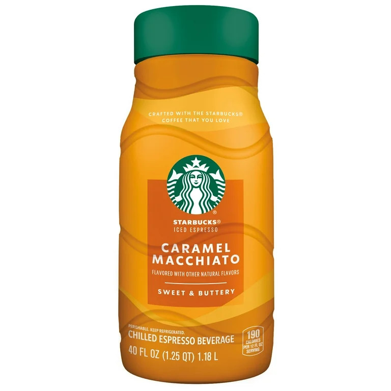 Starbucks Iced Espresso Beverage Caramel Macchiato 40 Fl Oz | Walmart (US)