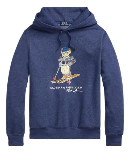 POLO RALPH LAUREN Men's Polo Bear Graphic Logo Hoodie (XX-Large, BasicNavy HTR) | Amazon (US)