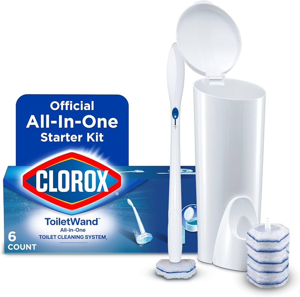 Clorox ToiletWand Toilet Cleaning Kit, ToiletWand, Caddy and 6 Refills, Pack of 6 (Pack May Vary) | Amazon (US)
