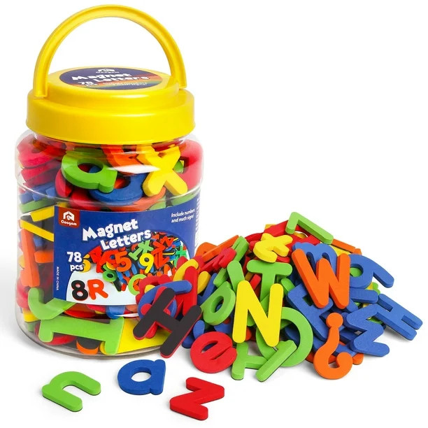 Coogam EVA Fridge Magnetic Numbers and Letters (78 Pieces) - Walmart.com | Walmart (US)