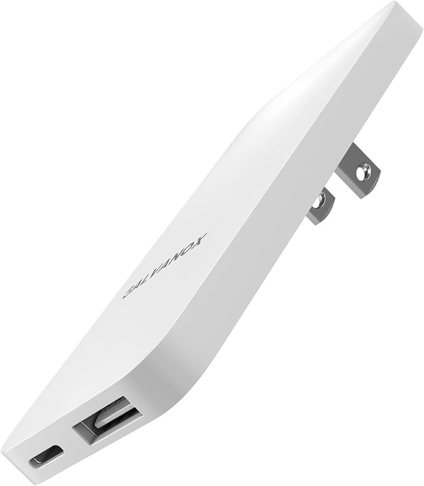 Type C Flat Wall Charger, Galvanox Ultra Slim (Multi-Port Power Adapter) for iPhone 11/12/13/14 i... | Amazon (US)