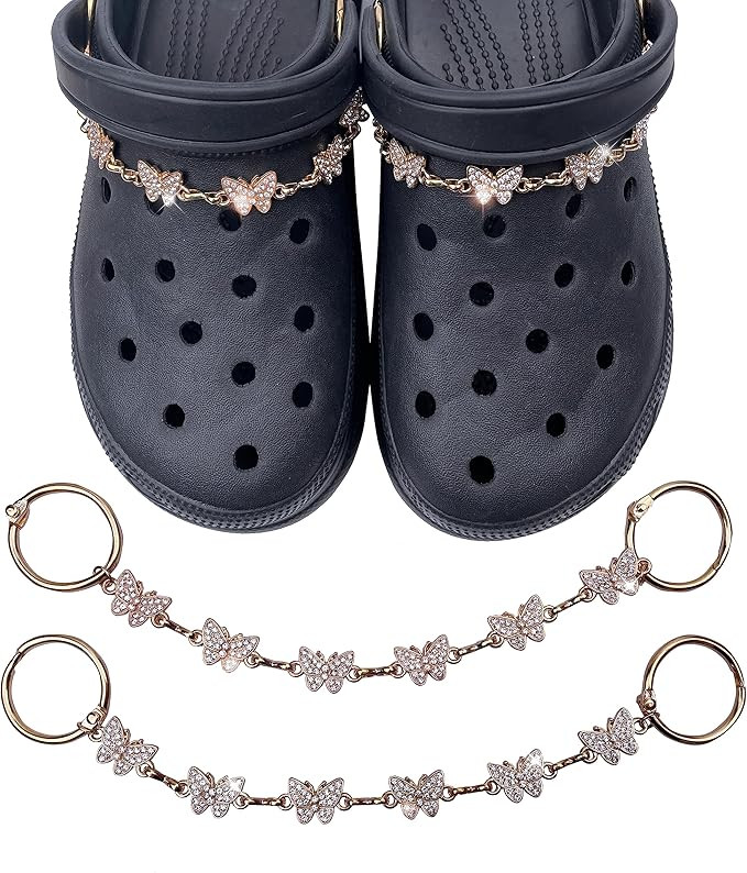 LINGWUERBA Gold Silver Shoe Chains | Amazon (US)