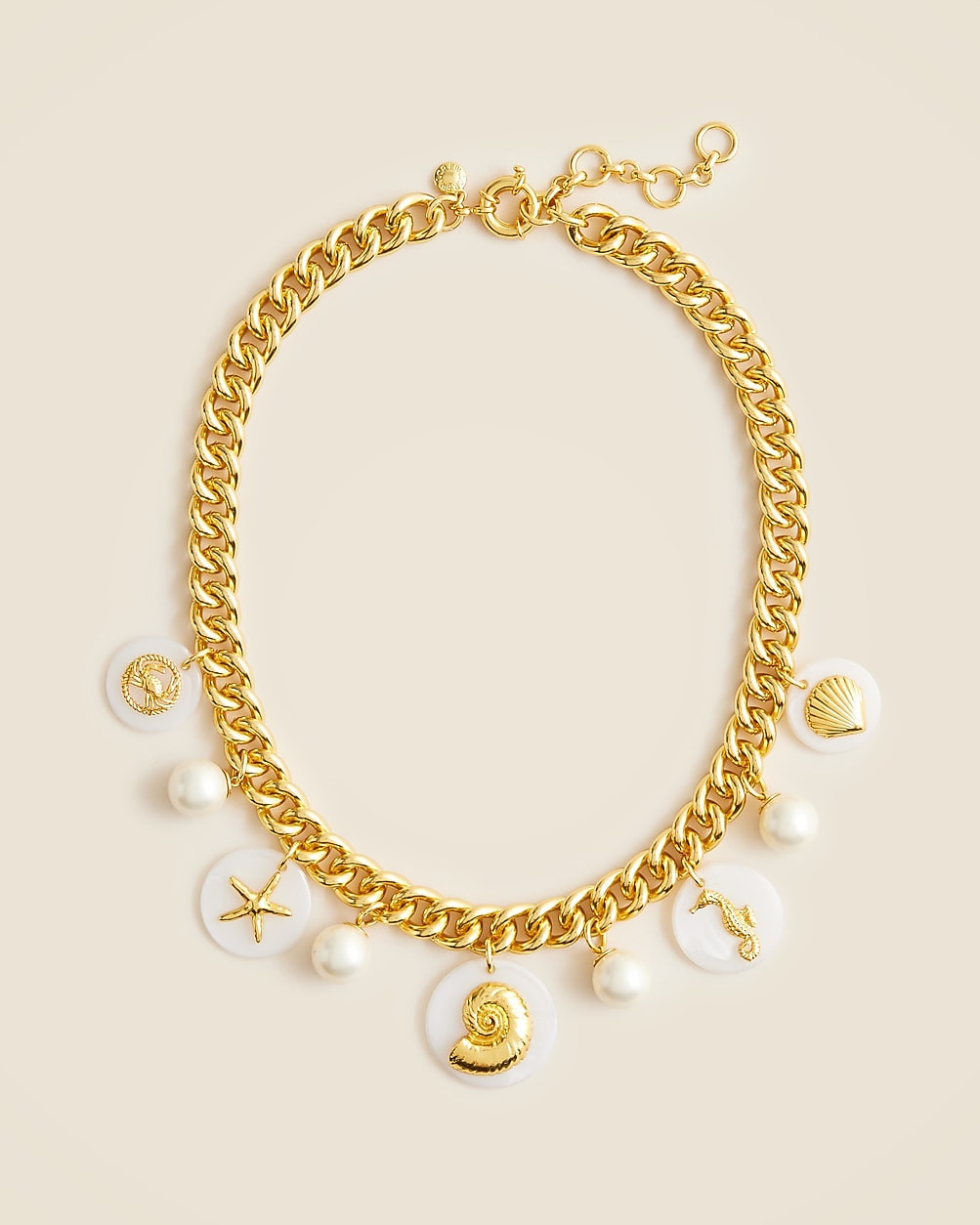 Chainlink nautical charm necklace | J. Crew US