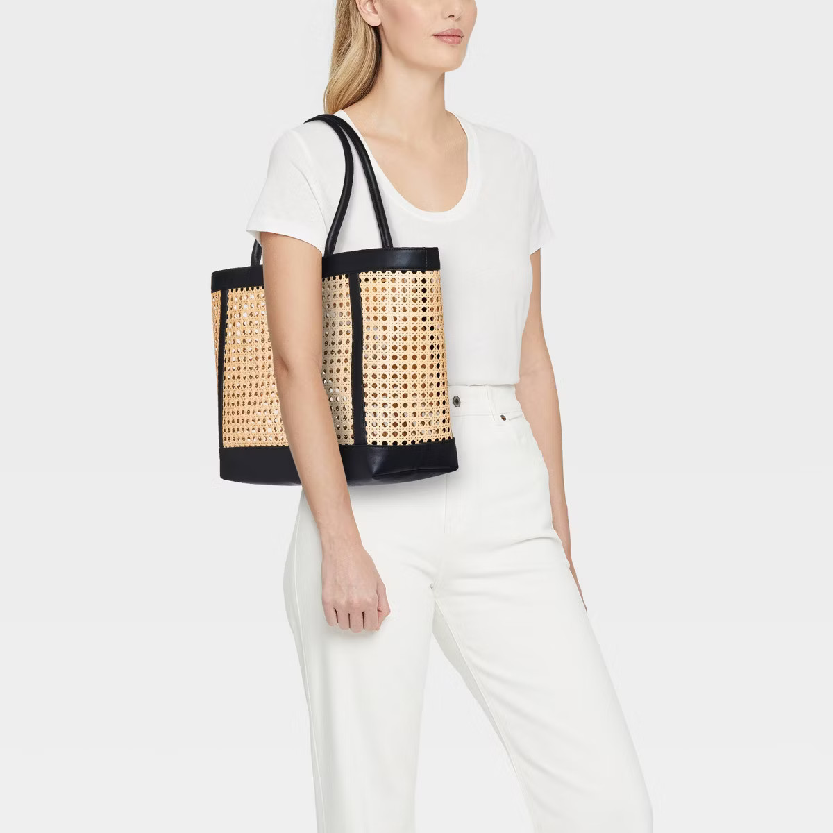 Caning Tote Handbag - A New Day™ | Target