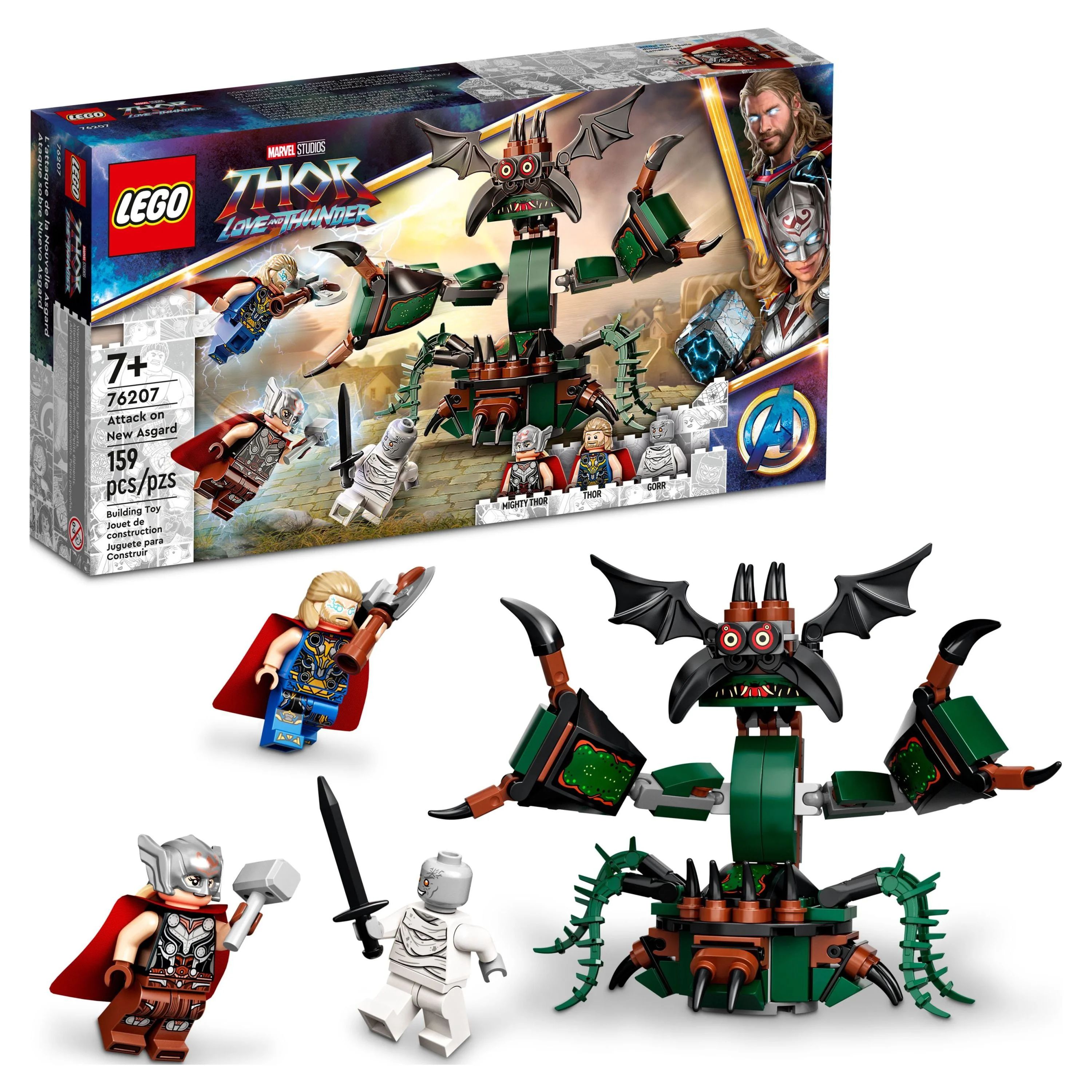 LEGO Marvel Attack on New Asgard, Thor Buildable Toy 76207 | Walmart (US)