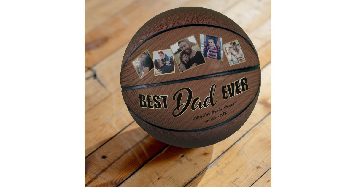 Best Dad Ever Father's Day Keepsake Basketball | Zazzle | Zazzle