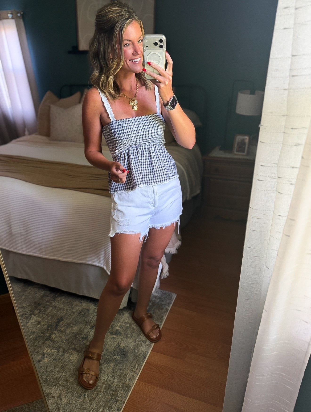 Casual weekend OOTD
Top/ medium
Shorts / medium (no longer available in white)

#LTKSeasonal #LTKOver40