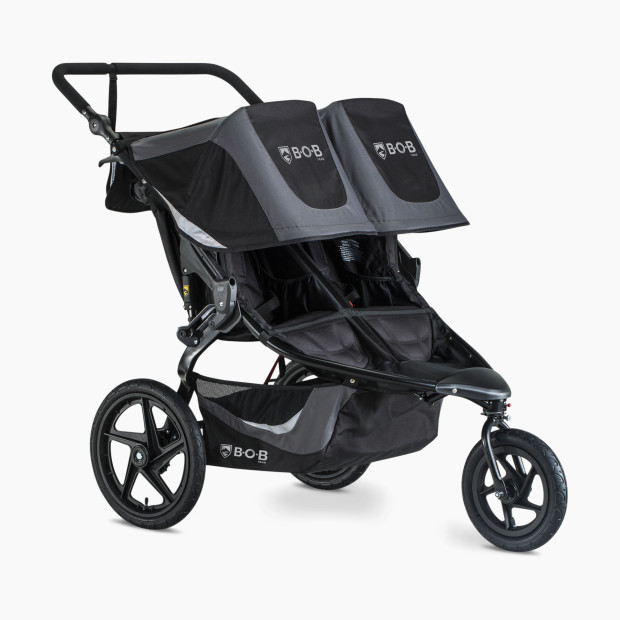 BOB Gear Revolution Flex 3.0 Duallie Double Jogging Stroller in Graphite Black | Babylist