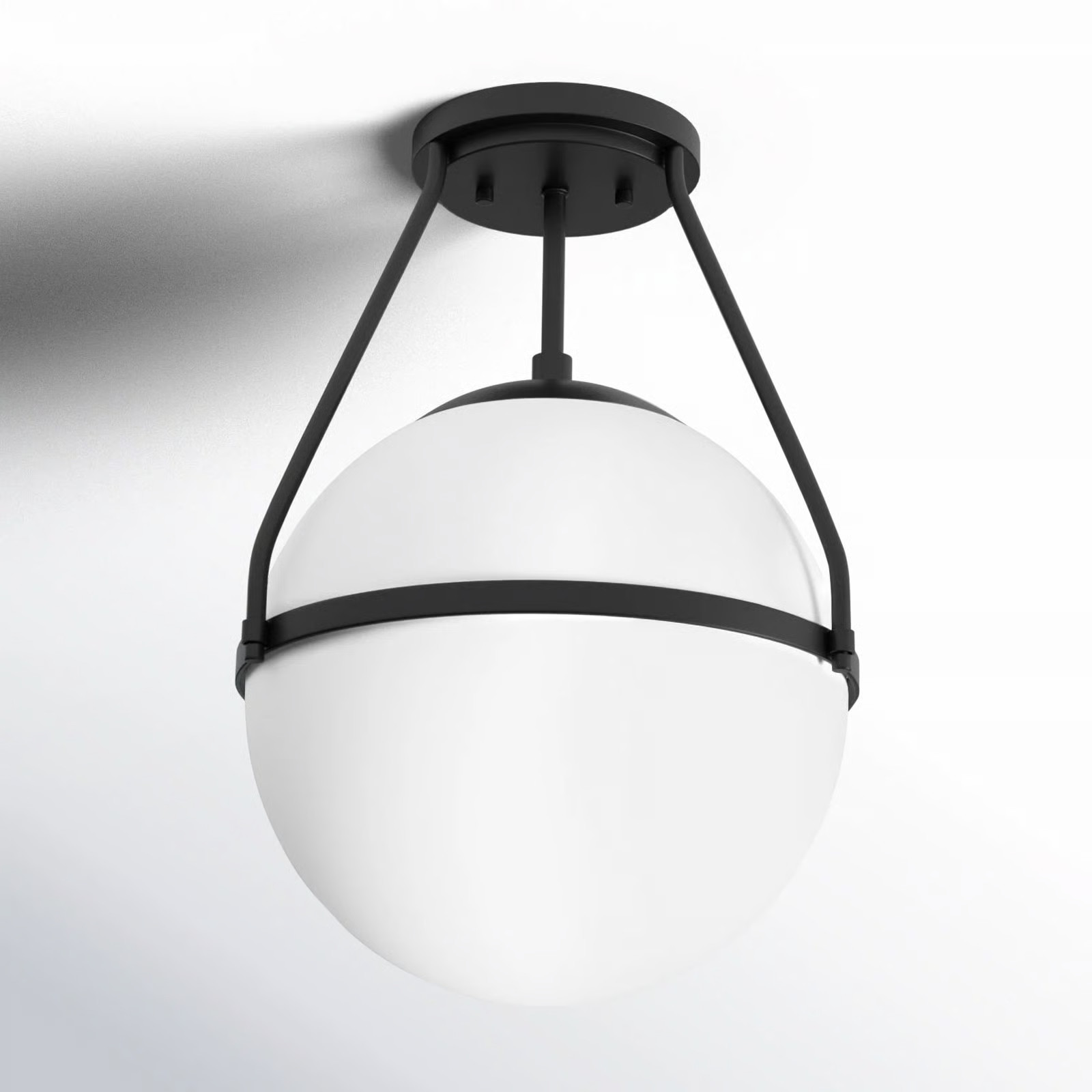 Amirah Single Light Glass Semi Flush Mount | Joss & Main