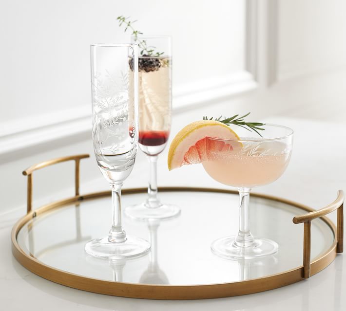 Bleecker Glass Bar Tray | Pottery Barn (US)