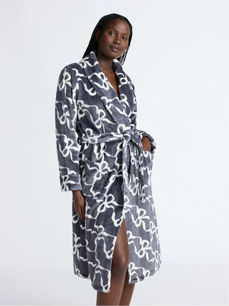 Joyspun Women's Plush Robe, Sizes S-3X | Walmart (US)