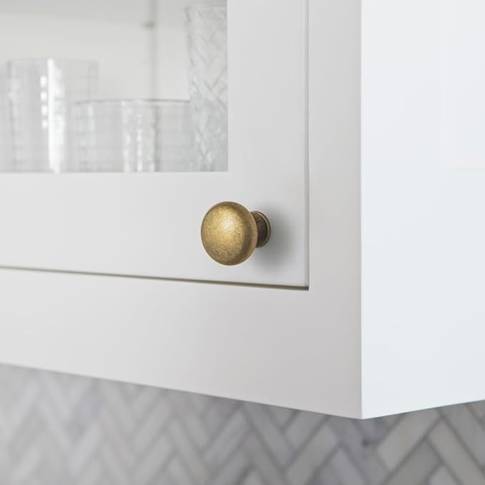 Goo-Ki Vintage Retro Antique Brass Zinc Alloy Cabinet Enlarged knob - Single Hole Center Affordab... | Amazon (US)