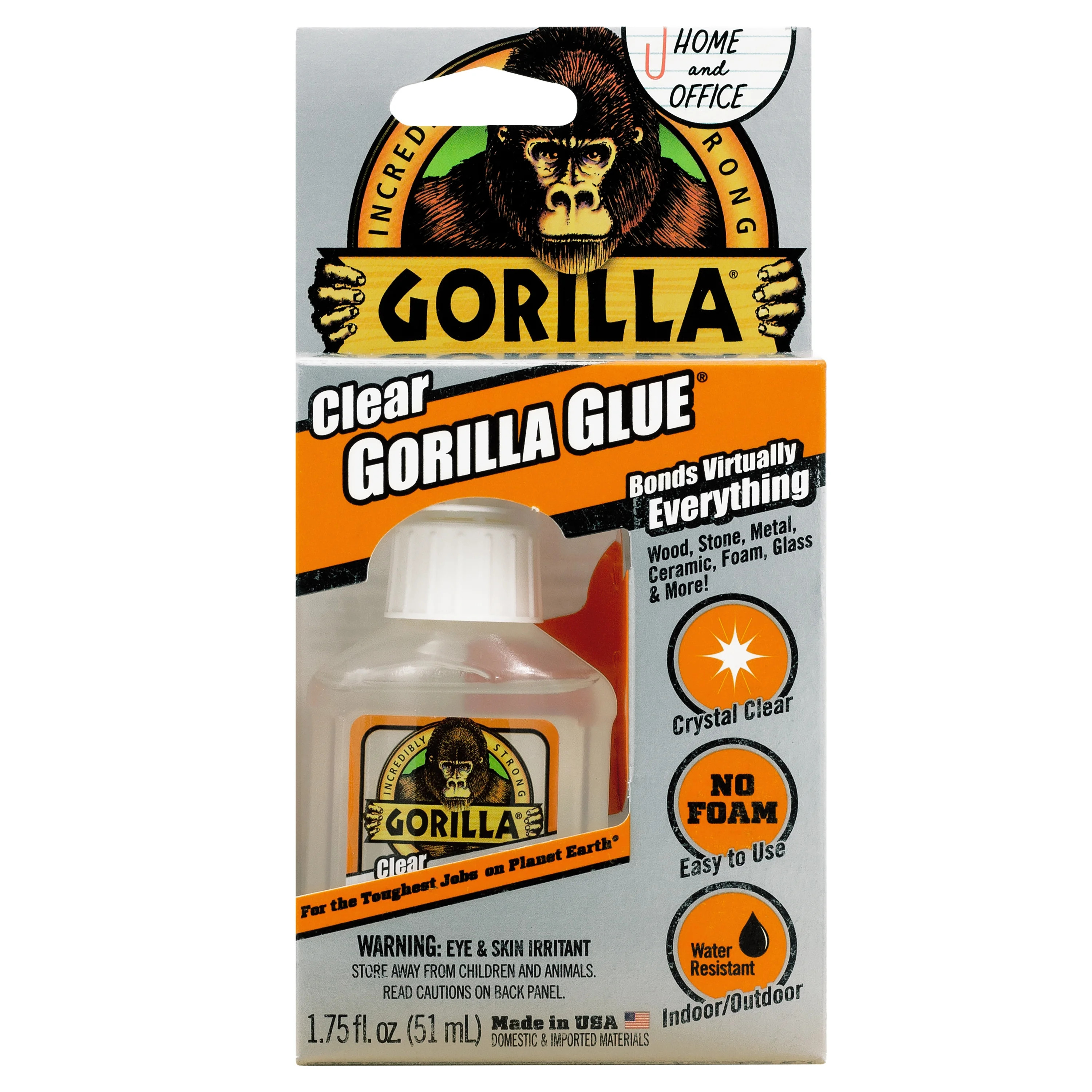 Gorilla Glue Clear Liquid Polyurethane Bottle, 1.75 Ounces | Walmart (US)