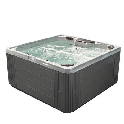 Revitalize LS 6-Person 50 Port 28-Jet Acrylic Hot Tub with Ice Bucket, Heater, Ozone | Wayfair North America