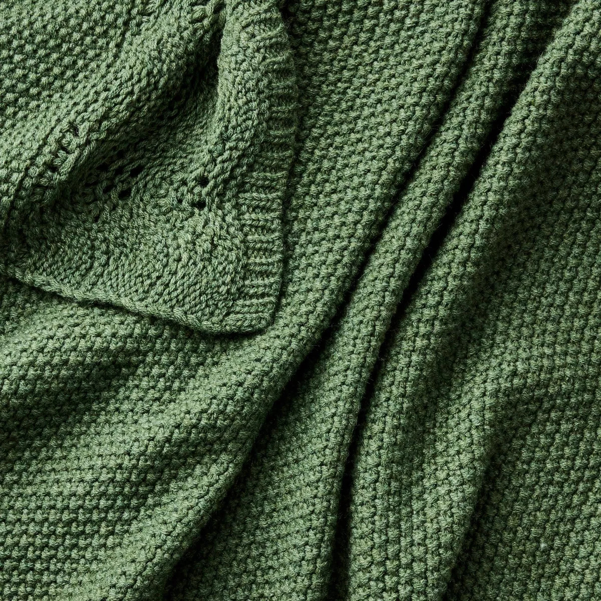 Scalloped Knit Throw Green - Threshold™ designed with Studio McGee | Target