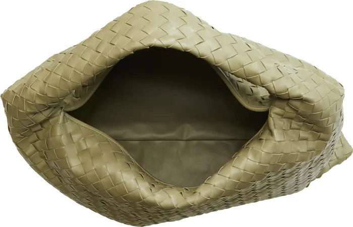 Large Hop Intrecciato Leather Hobo Bag | Nordstrom