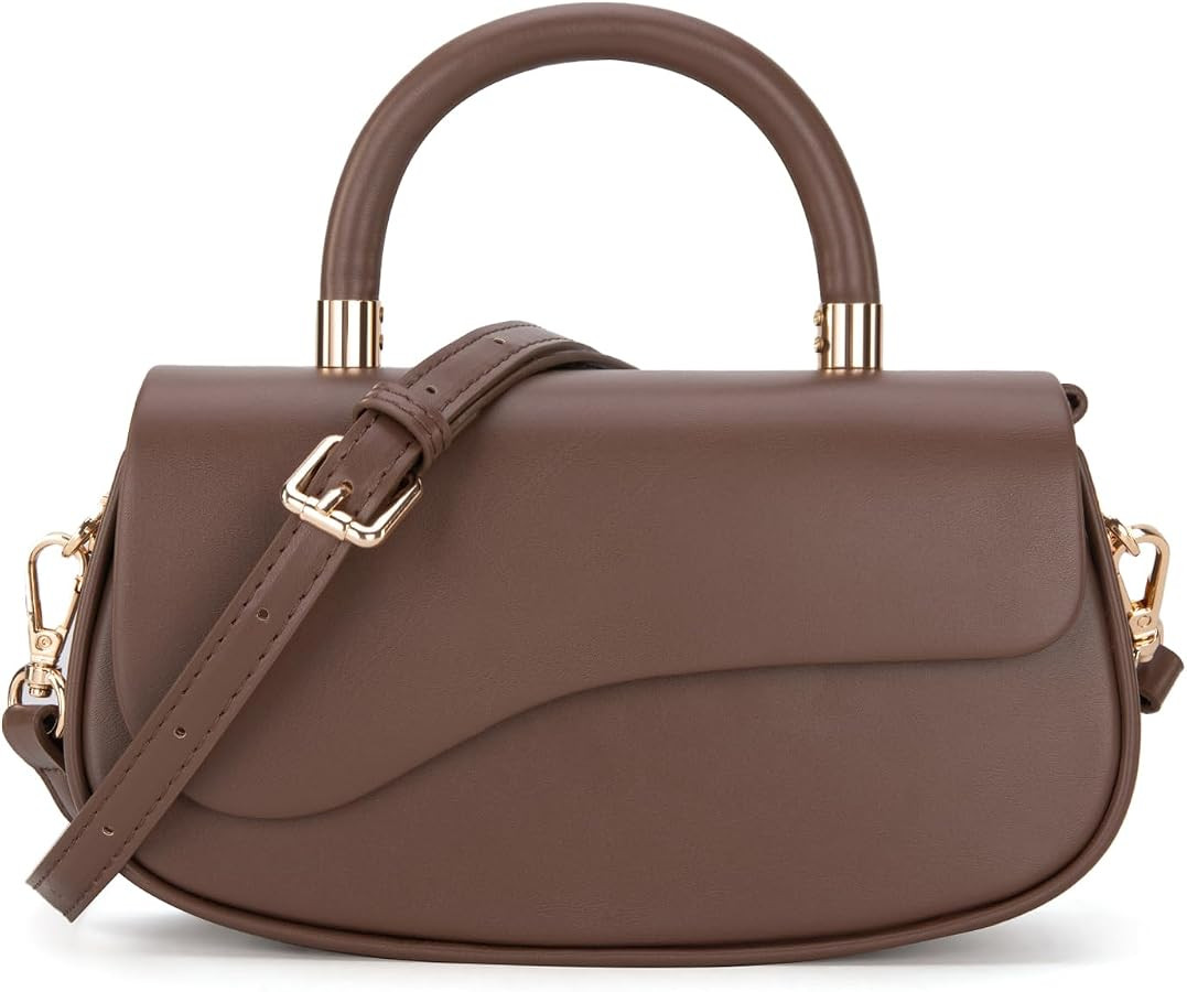 Milan Chiva Small Top Handle Purse for Women Elegant Crossbody Bag with Adjustable Strap for Even... | Amazon (US)
