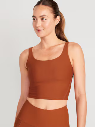 Light Support PowerSoft Longline Sports Bra for Women | Old Navy (US)