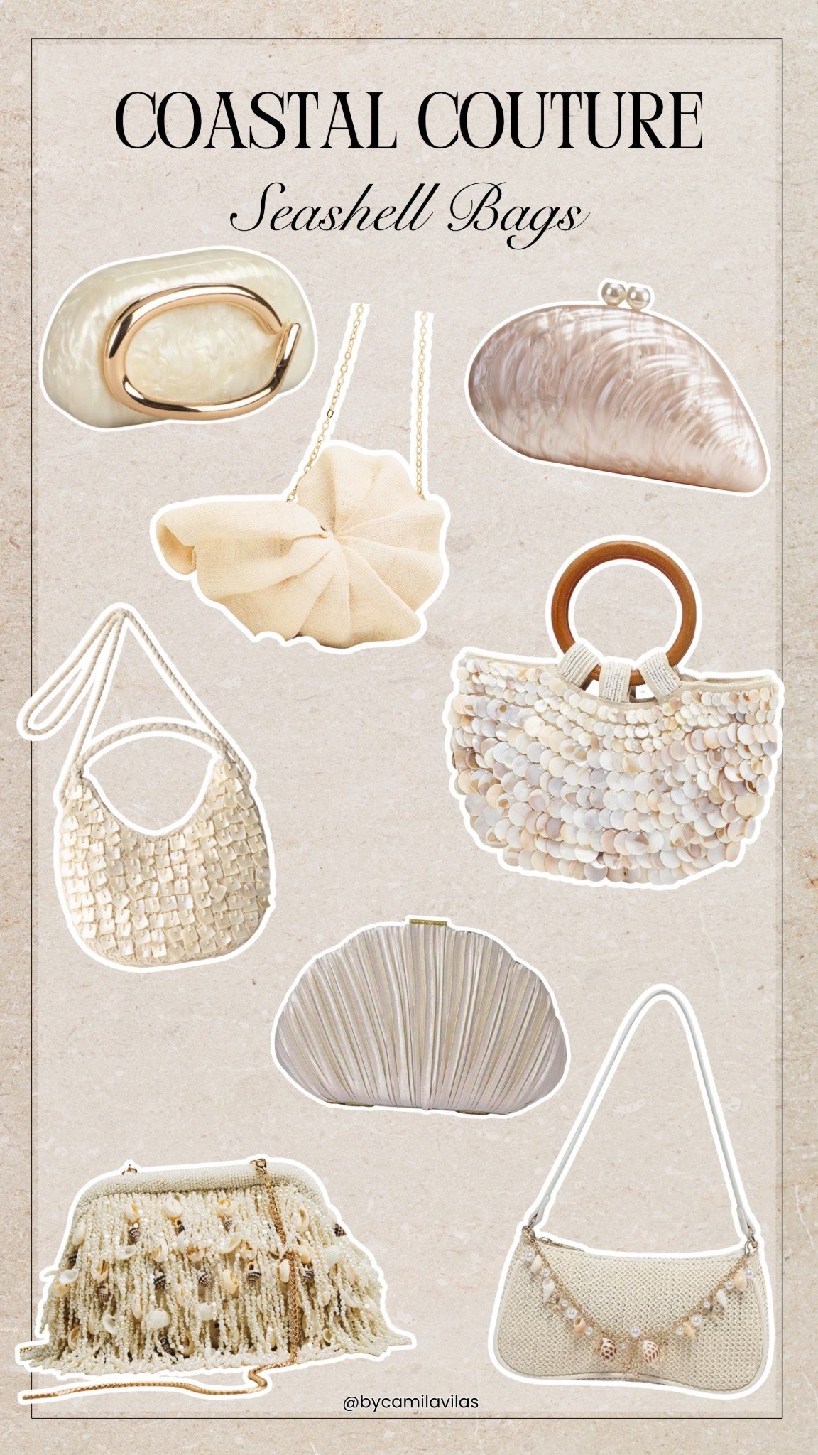 My current obsession: shell bags. I pack one to pair with my outfits on all my beach vacays. The “it” bag of the beach, a mermaid-core must have! 


Vacation Essentials, Beach Fashion, Ocean Inspired, Clutch, Purse, Summer Chic

#LTKSeasonal #LTKTravel