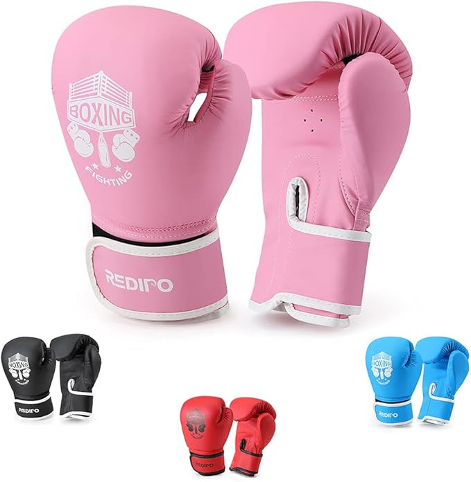 Kids Boxing Gloves, Sponge Foam Training Sparring Gloves Thai Kick Boxing for Kid and Youth, Suit... | Amazon (US)