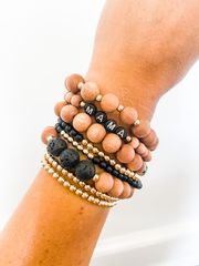 color block bracelets | black onyx | Reef rain aria