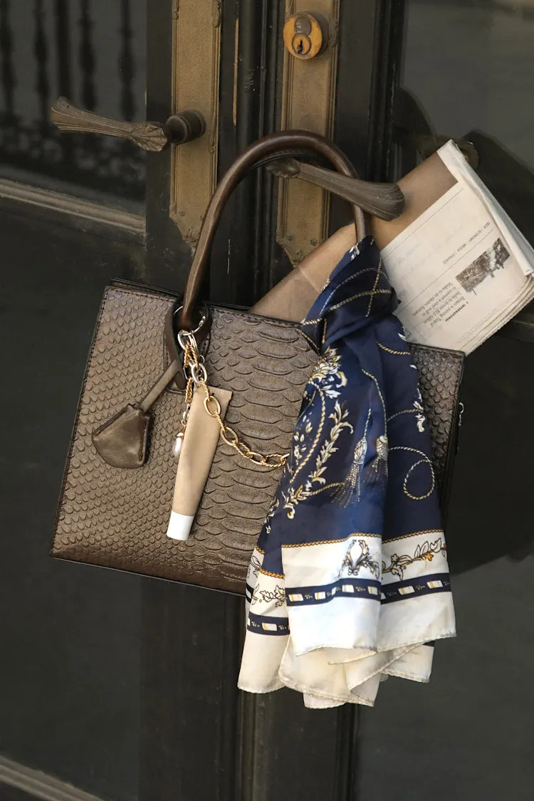 Daily Affirmation Brown Vegan Leather Croc-Embossed Handbag | Lulus