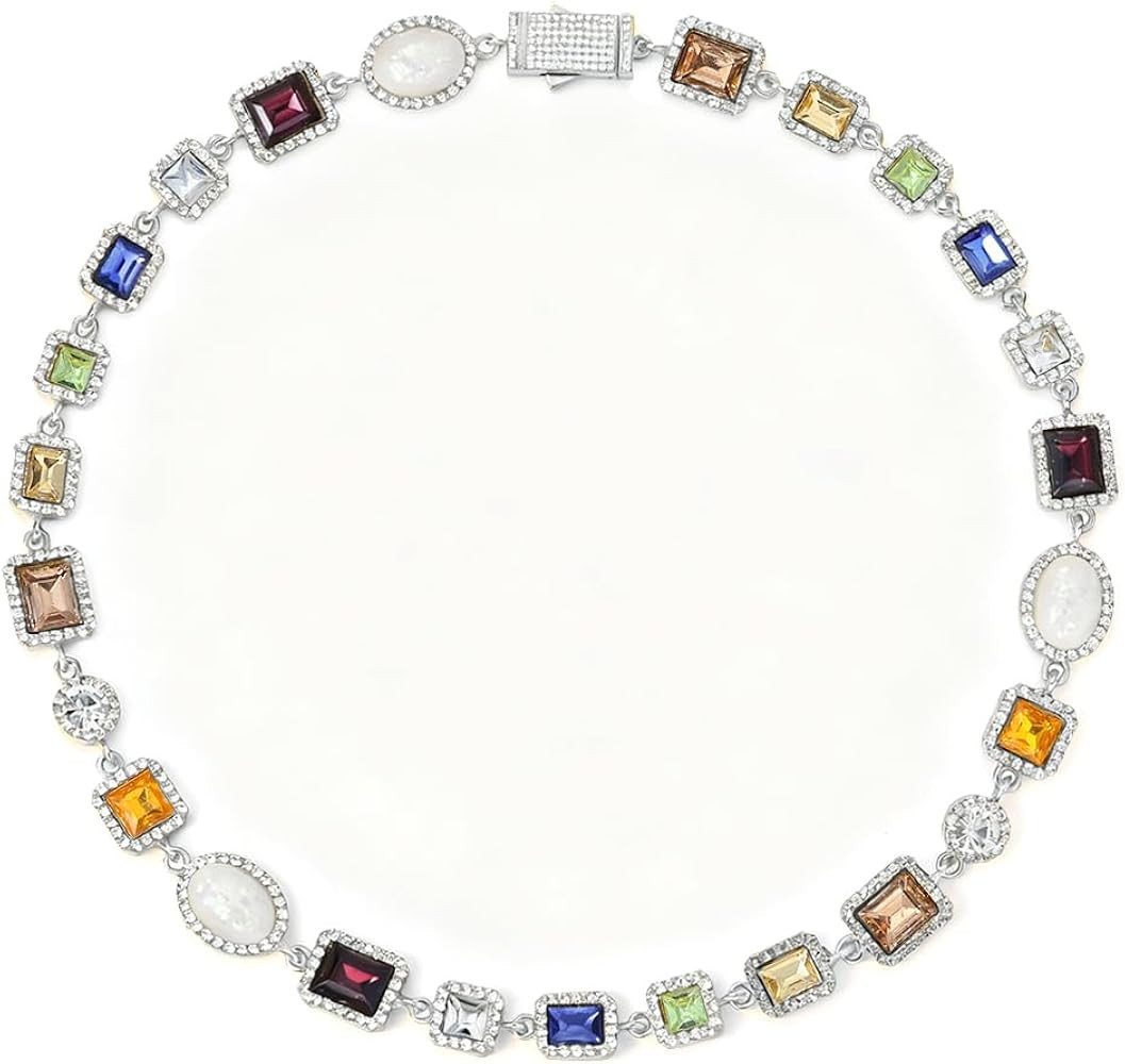 Tennis Necklace for Men and Women,Diamond Choker with Cubic Zirconia Gemstone,Vintage Chain Neckl... | Amazon (US)