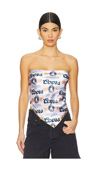 X Revolve Coors Original Printed Bandana in White | Revolve Clothing (Global)