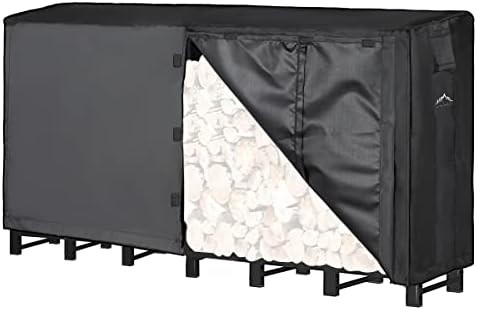 Himal Outdoor Firewood Racks Cover Log Rack Waterproof Firewood Cover Fit 8FT Wood Rack | Amazon (US)