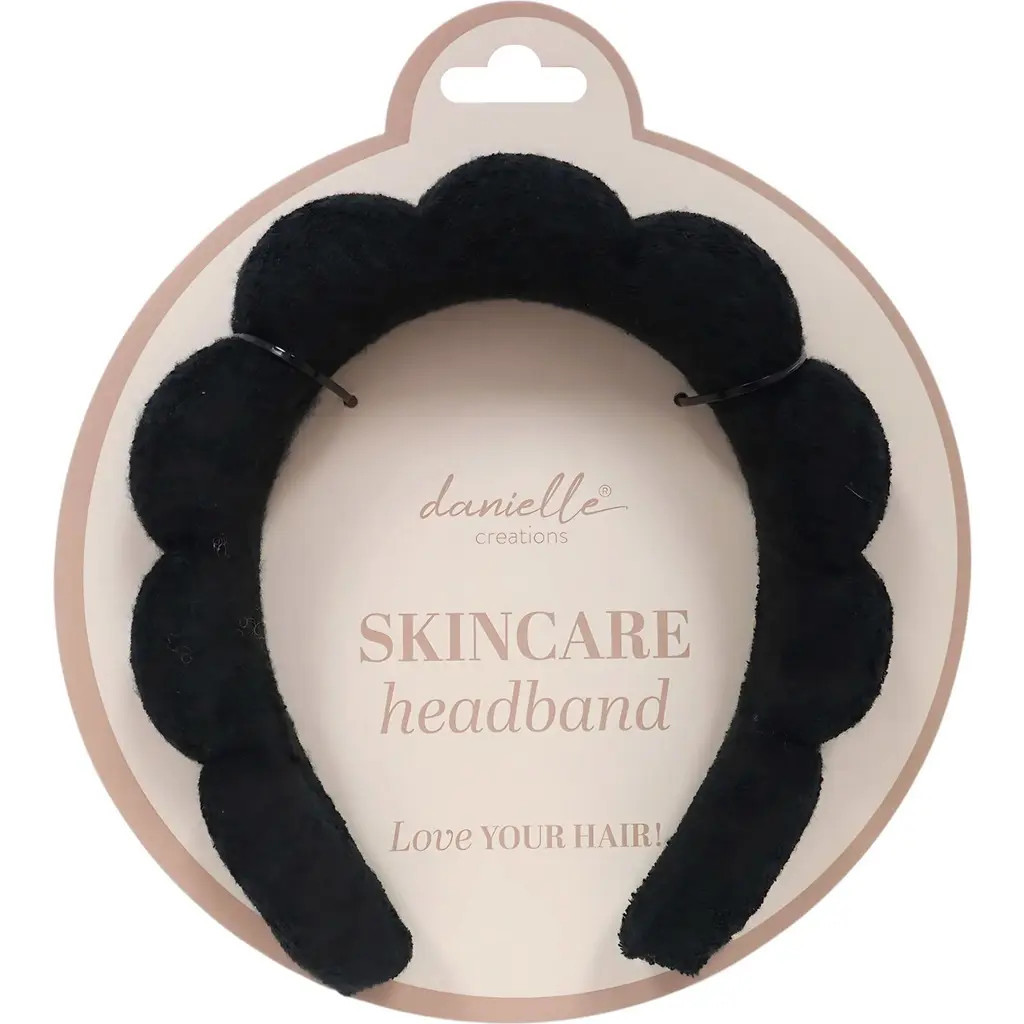 DANIELLE Bubble Skincare Headband in Black at Nordstrom Rack | Nordstrom Rack
