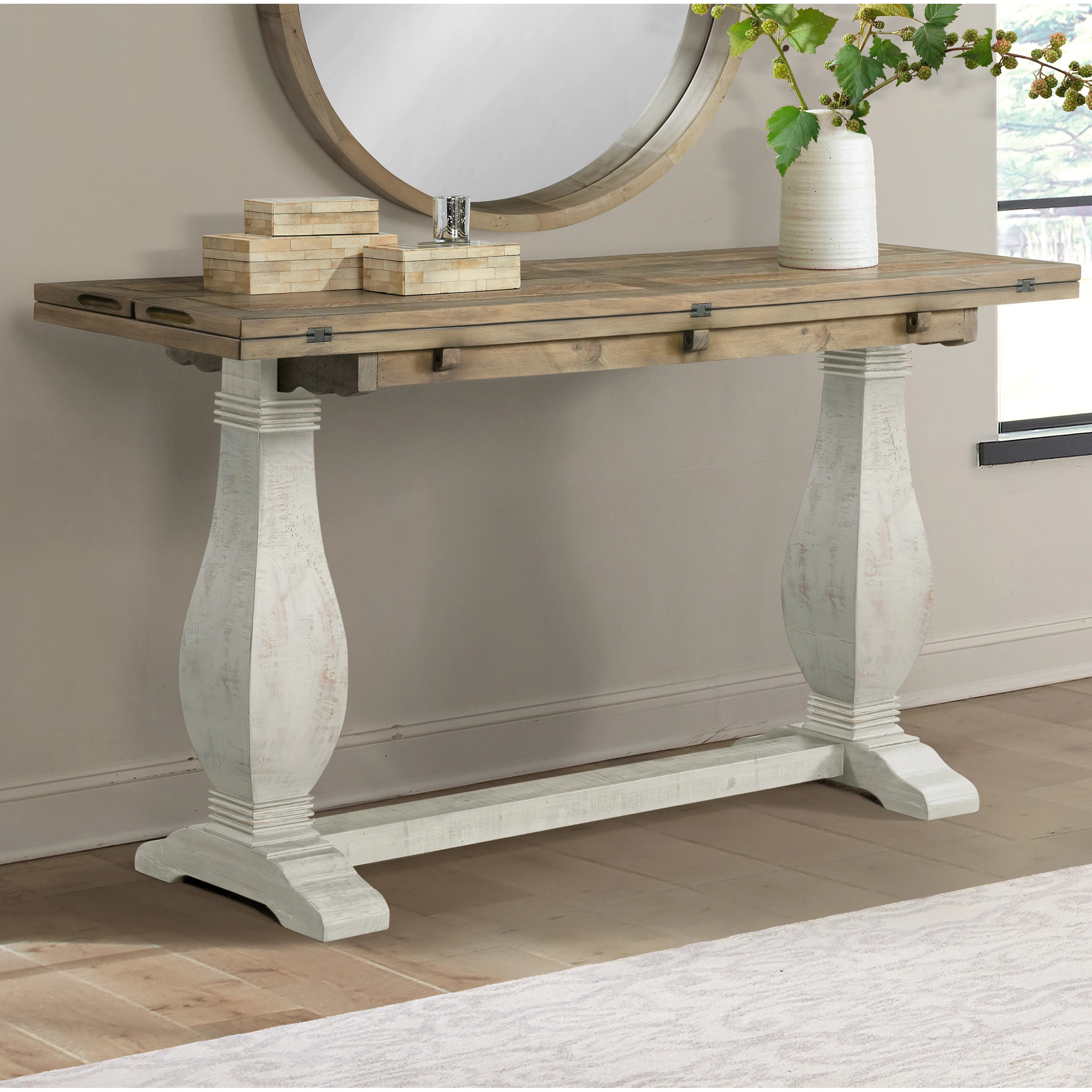 Sarcoline Solid Wood Flip-Top Sofa Console Table | Wayfair North America