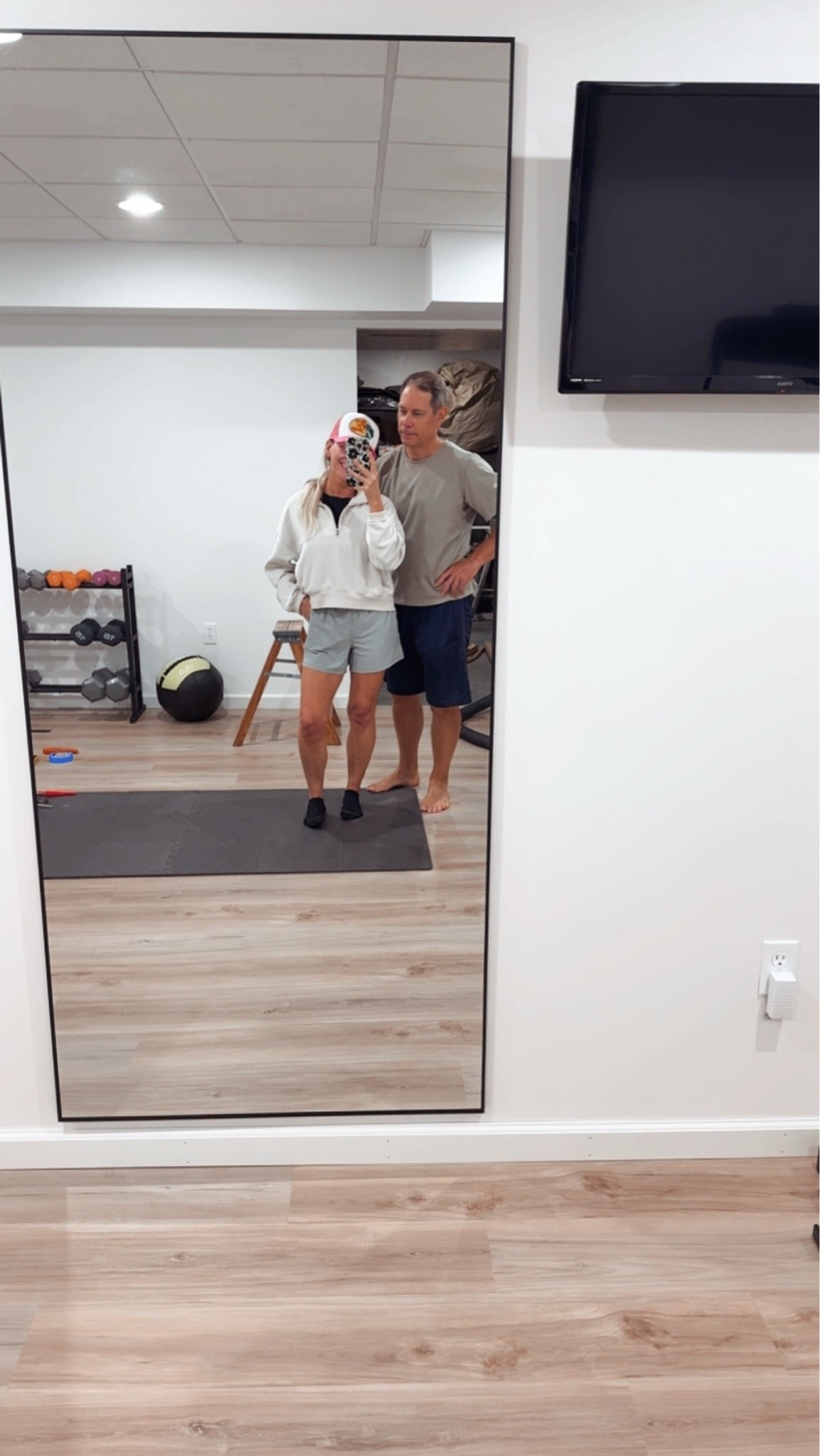Home gym mirror!

#LTKfitnessgoals #LTKOver40 #LTKHome