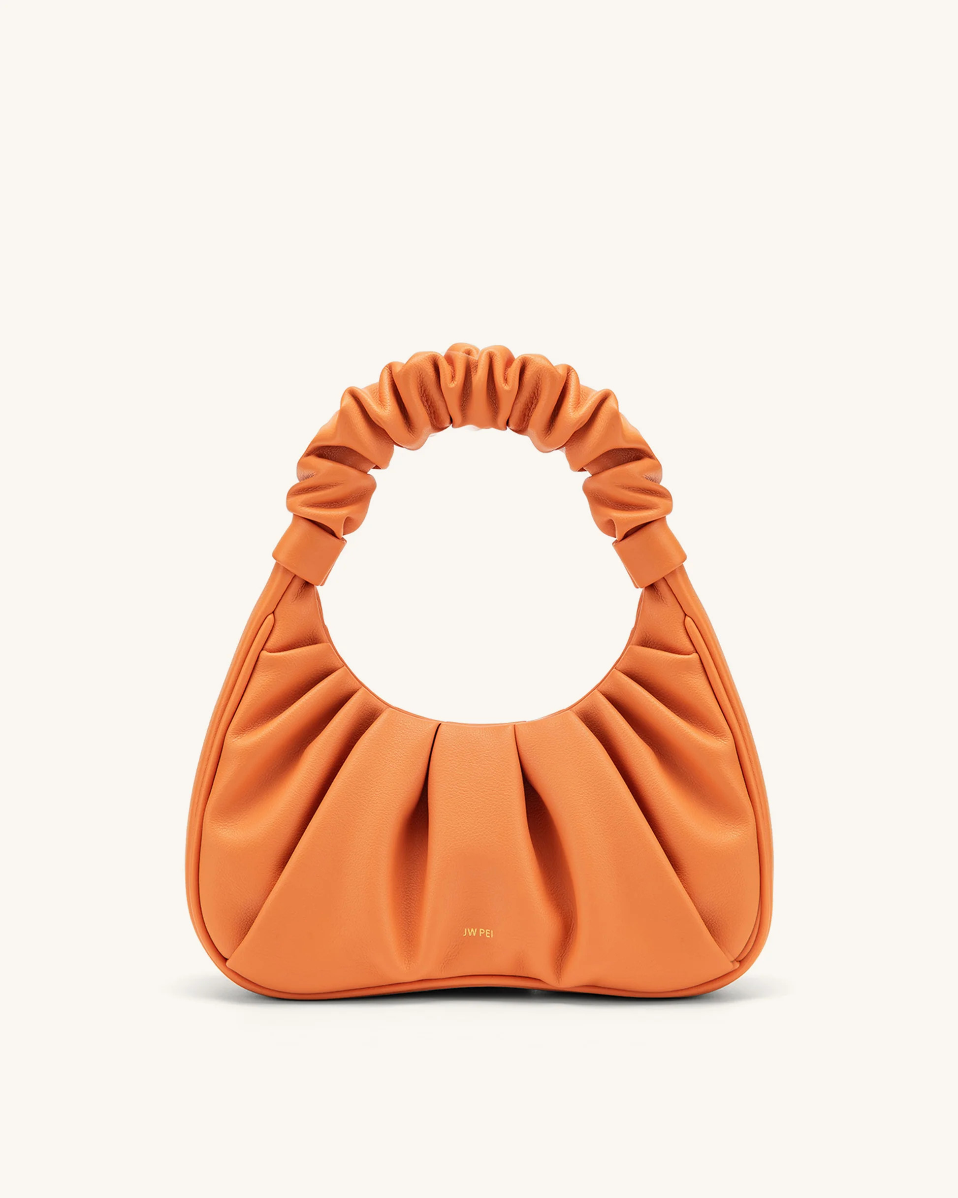 Gabbi Ruched Hobo Handbag - Orange | JW PEI US