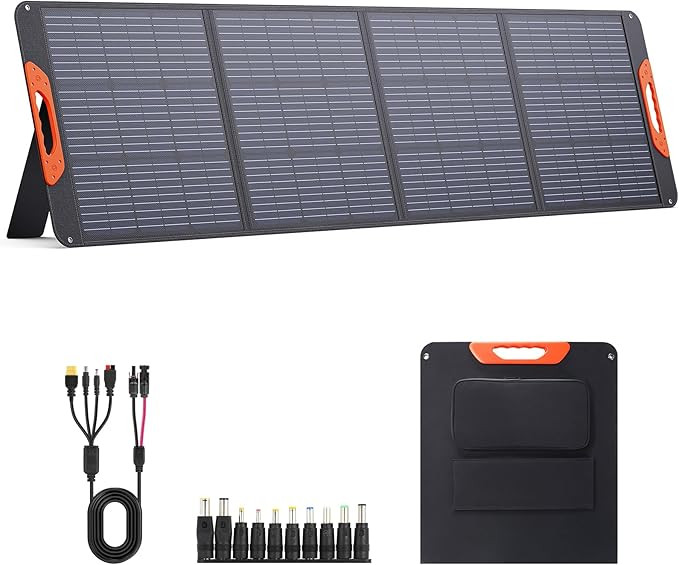 200 Watt Portable Solar Panel for Power Station, Foldable Solar Charger with MC-4 Output,QC3.0 US... | Amazon (US)