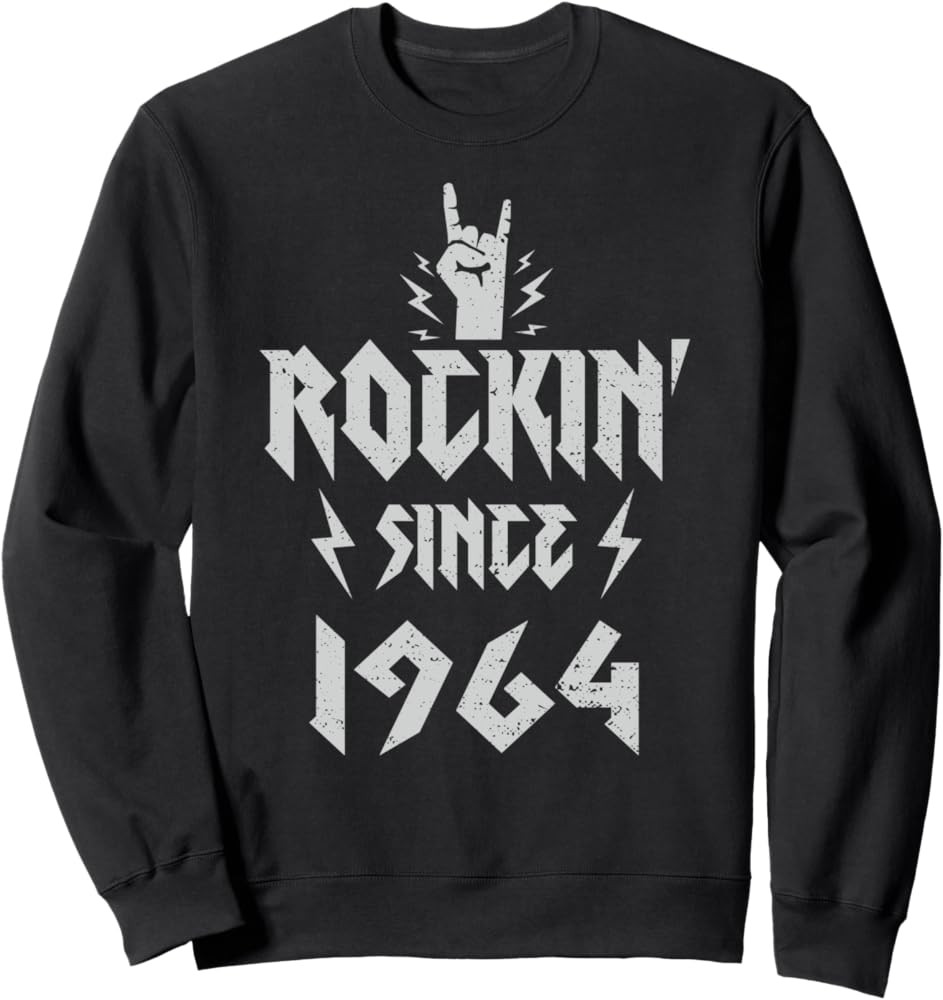 Hard Rock Music: Rockin Since 1964 - 1964 Sweatshirt | Amazon (US)