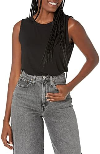 Amazon Essentials Women's Relaxed-Fit Sleeveless Muscle Tank Top | Amazon (US)