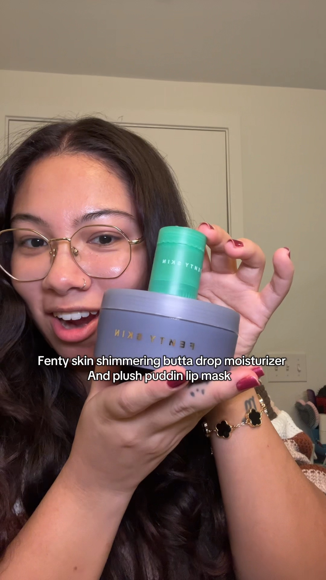 Fenty skin shimmering butta drop moisturizer and plush puddin lip mask 

#LTKBeauty #LTKFindsUnder50 #LTKGiftGuide