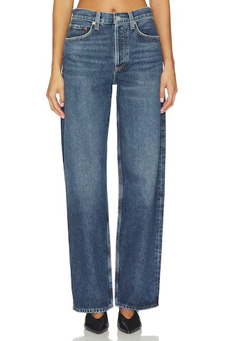 AGOLDE Arc Loose Wide Jeans in Shortwave from Revolve.com | Revolve Clothing (Global)