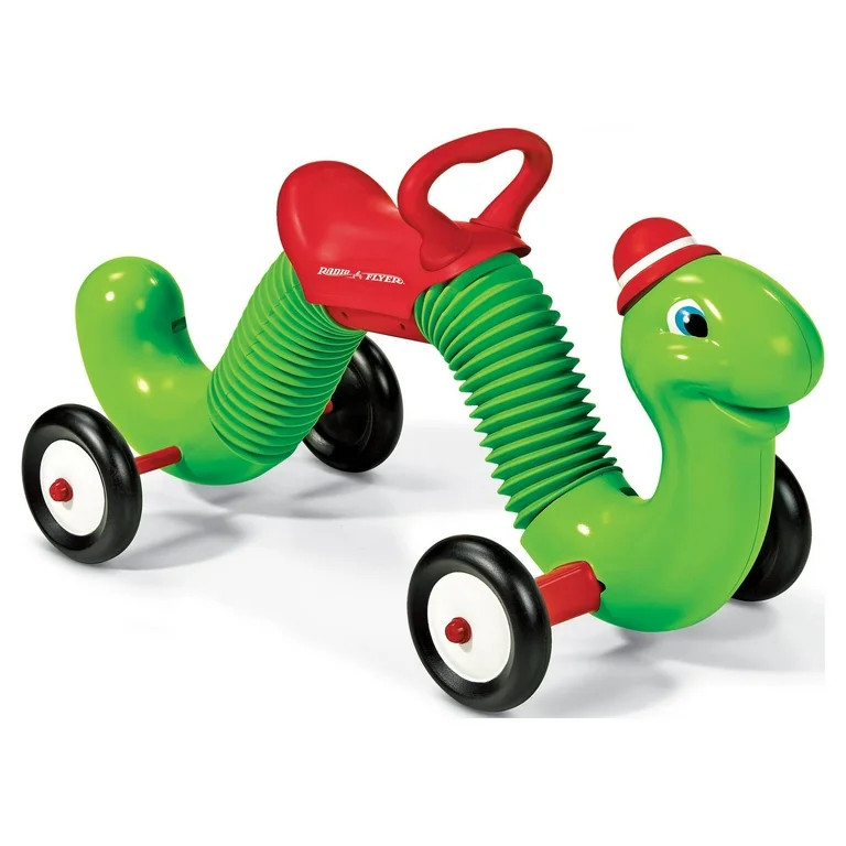 Radio Flyer, Inchworm, Classic Bounce and Go Toddler Ride-on, Green Inchworm Character - Walmart.... | Walmart (US)