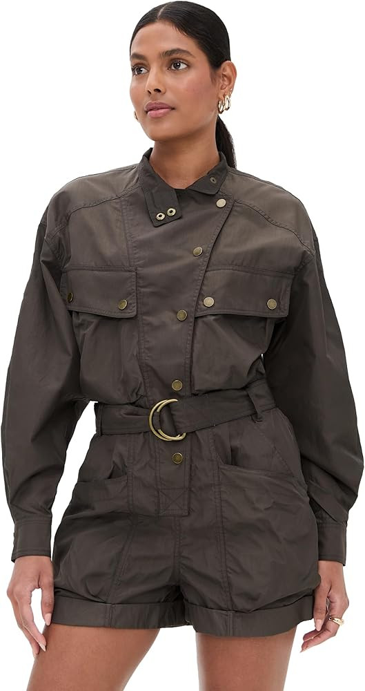 Ronny Kobo Womens Longsleevenylon Mildred Romper | Amazon (US)