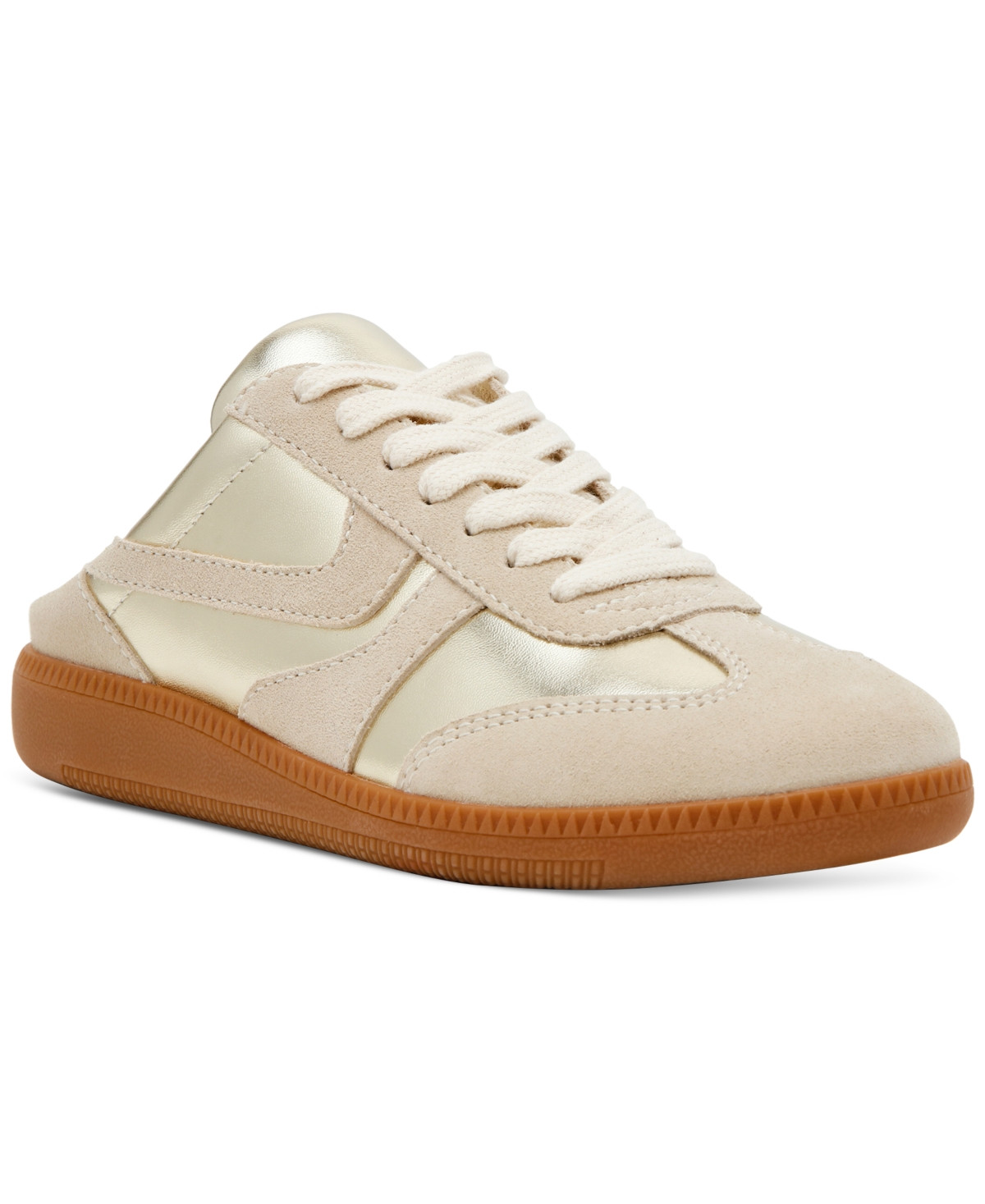 Steve Madden Women's Maddox Lace-Up Mule Sneakers - Gold | Macy's