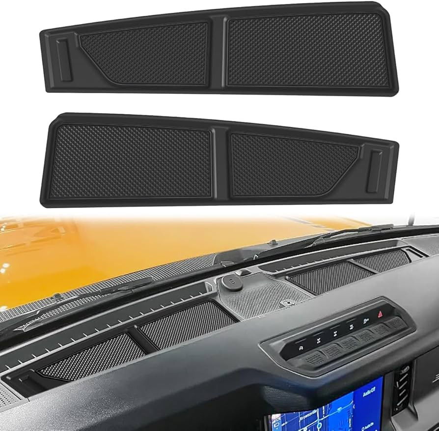 auovo Dash Cover Tray Fit for Ford Bronco Accessories 2026 2025 2021 2022 2023 2024 Anti-Slip Sil... | Amazon (US)