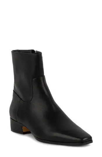 Steve Madden Dusty Bootie in Black Leather at Nordstrom Rack, Size 6 | Nordstrom Rack