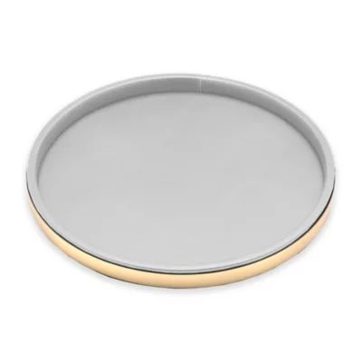 Kraftware™ Sophisticates 14-Inch Serving Tray in Black/Polished Gold | Bed Bath & Beyond