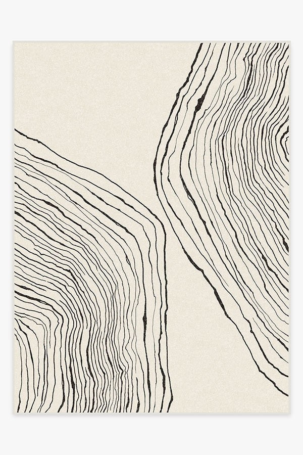 Nina Takesh Seine Black & Ivory Rug | Ruggable