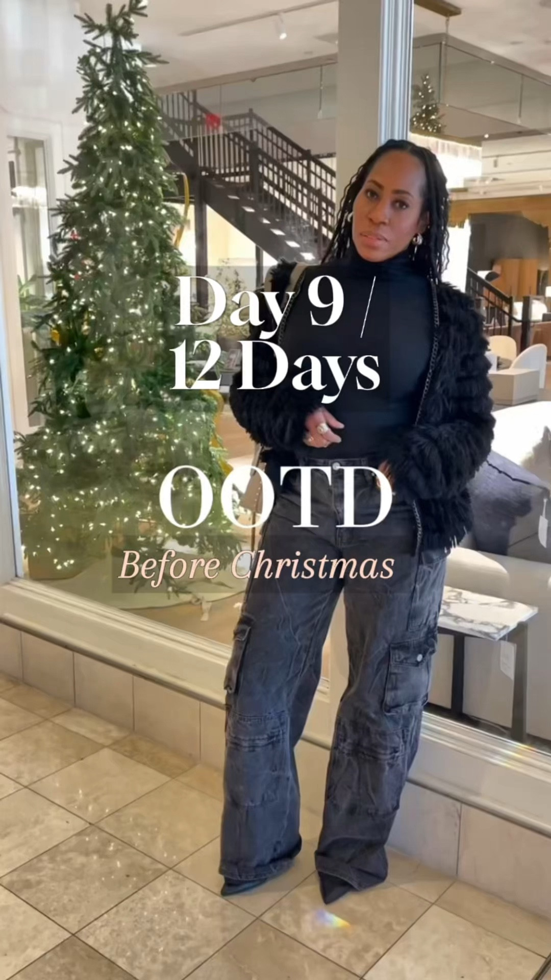Denim and faux fur cause I’m an outfit repeater forever and always 😉🖤 Jacket: Fate Turtleneck: @Amazon Fashion  Jeans: @FashionNova   #HolidayFashion  #OOTD  #12DaysOfStyle  #FashionOver40 

#LTKStyleTip #LTKOver40 #LTKSeasonal